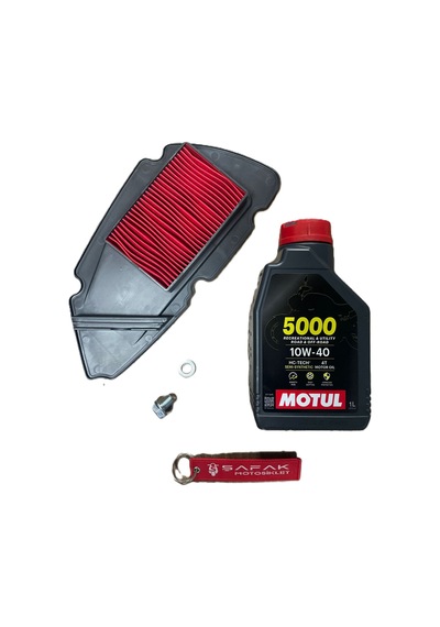 Arora Freedom 125 Hava Filtresi Motul 5000 Bakım Seti