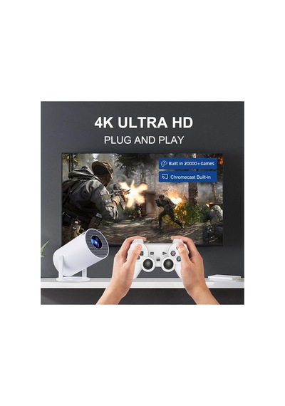 M300max Android Projektör Akıllı Video Oynatıcı 2 İn 1 Game Projektor Full Hd Projeksiyon Yansıtma