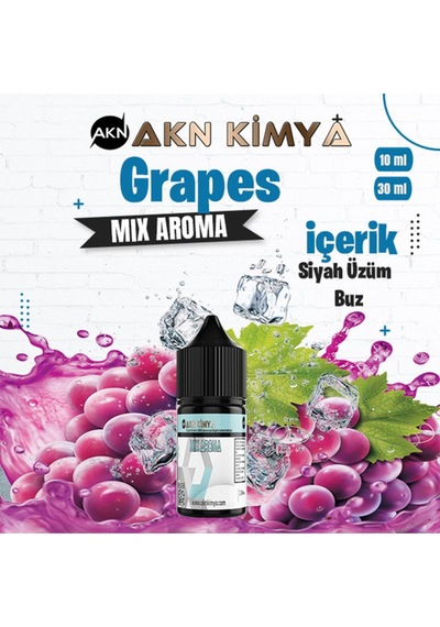 Akn Kimya Grapes Mix Aroma Siyah Üzüm Buz Gıda Aroması 10 Ml