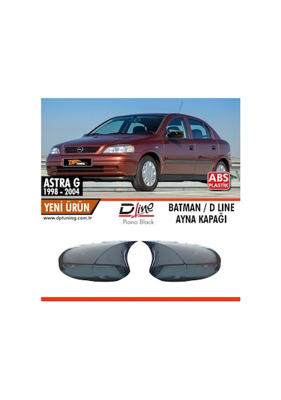 Astra G Yarasa Ayna Kapağı Plastik Parlak Siyah