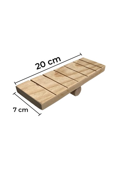 Tr Hamster Oyuncağı Tahtıravalli - Doğal Ahşap - 20x7 Cm