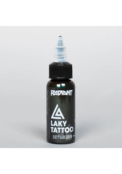 Radiant Colors Laky Dirty Dark Green Koyu Yeşil Dövme Boyası 1oz - 30ml