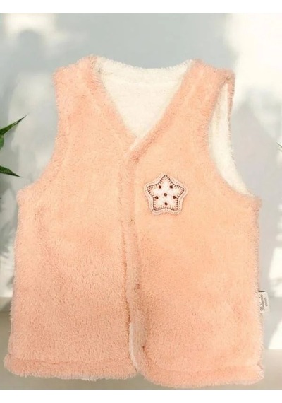 Bebidof Bebek Peluş Yelek-15257 Somon