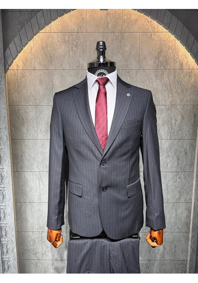 Dupont Classics Dupont Erkek Slim Fit 6 Drop Çizgili Viskon Mono Yaka Çift Düğme Çift Yırtmaç 2 Li Takım Elbise Açık Lacivert Dupont Classics Dupont Erkek Slim Fit 6 Drop Çizgili Viskon Mono Yaka Çift Düğme Çift Yırtmaç 2 Li Takım Elbise Açık Lacivert