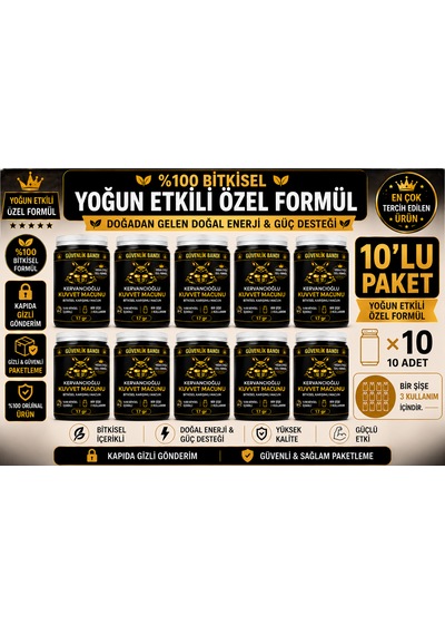 Bitkisel Atom Güç Ve Enerji Macunu & Performans Desteği 10 x 17 G