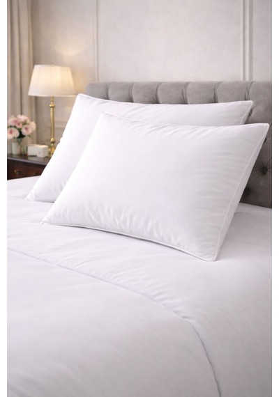 Sleepwell 2 Adet 50 X 70 Cm Slikon Dolgulu Pamuklu 900 Gr Yastık Beyaz