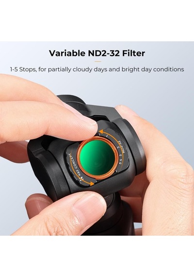 K&f Concept Osmo Pocket 4 Için Filtre Seti Uv/cpl/nd2-32 Nd32-512