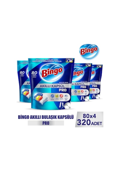 Akıllı Kapsül Pro Bulaşık Makinesi Deterjanı Tableti 320 Adet