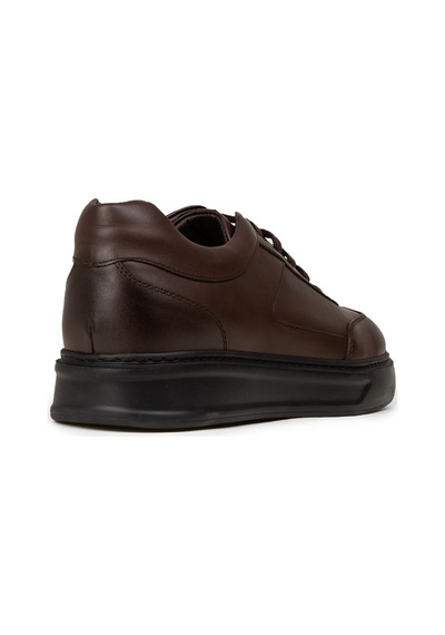 Deery Erkek Kahverengi Hakiki Deri Sneaker Ayakkabı - 02015mkhve01 Kahverengi