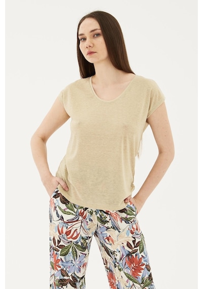 Fashion Friends Simli Bluz Gold Gold