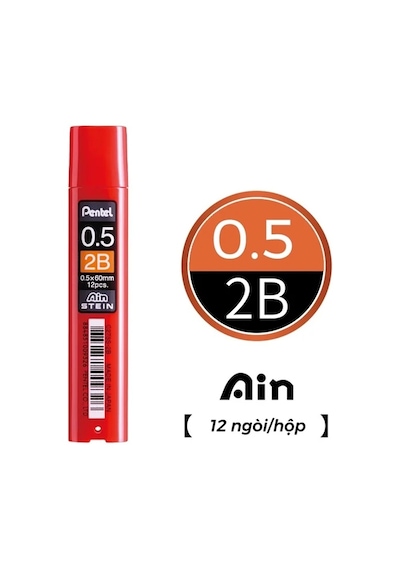 Pentel Ain Stein 0.5mm 2b 12'li Min Uç Küçük Kutu / C275s-2b