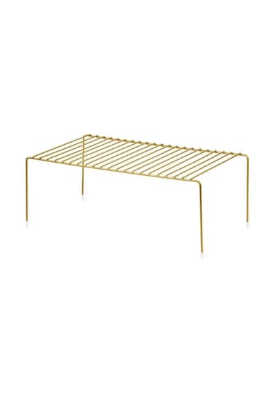 Edora Home Dolap İçi Düzenleyici Çok Amaçlı Gold Raf - Metal Paslanmaz