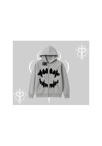 Tarzsokak Beyaz Hırka Sweatshirt Vampir Dış Gri