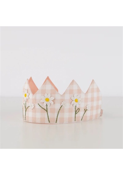 Meri Meri - Gingham Crown - Pötikareli Taç Çok Renkli