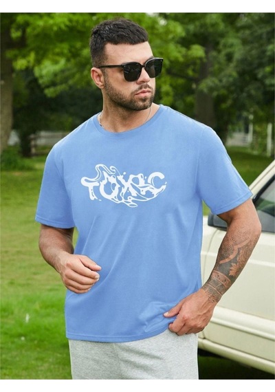 Altamira Unisex Toxic Baskılı Oversize T-shirt 001