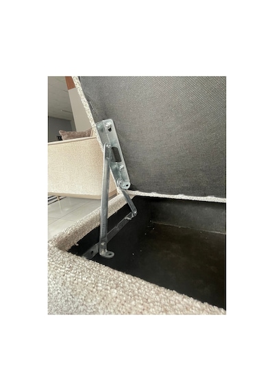 110 Cm Sandıklı Balkon Koltuğu Krem Krem