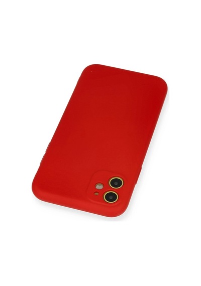 Newface - 26 - İphone 11 Kılıf Nano İçi Kadife Silikon - Matxzngz - - Kırmızı