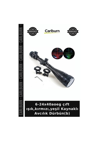 6-24x40aoeg Çıft Işık,kırmızı,yeşil Kaynaklı Avcılık Dürbün B Gece Atışı Seyahat Optiği Hedef Bulma Diğer
