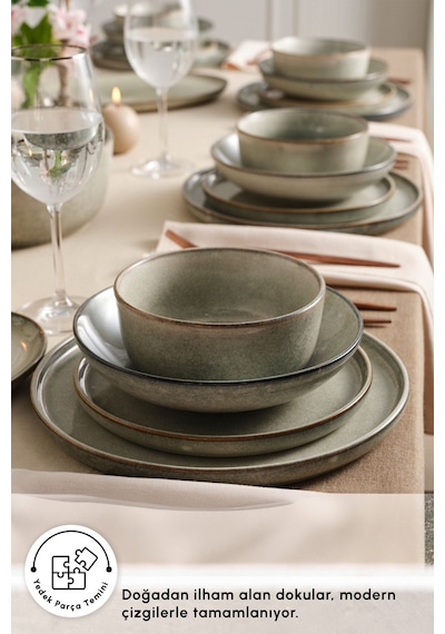 Karaca  Earth Collection Skal 55 Parça 12 Kişilik Yemek Takımı