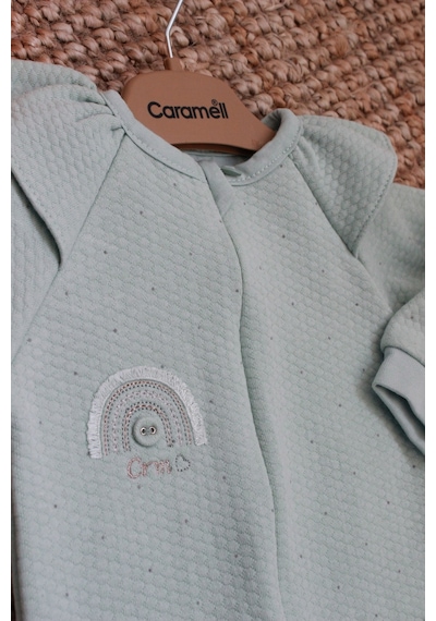 Caramell Barbosa Kız Bebek Şık 2'li Bebek Tulumu 0-3 Ay /3-6 Ay Patikli & 6-9 Ay/ 9-12 Ay Patiksiz Kışlık Yeşil Caramell Barbosa Kız Bebek Şık 2'li Bebek Tulumu 0-3 Ay /3-6 Ay Patikli & 6-9 Ay/ 9-12 Ay Patiksiz Kışlık Yeşil