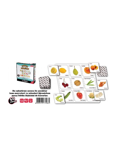 Anatolian 7408 Tombala Meyveler ve Sebzeler Eşleştirme