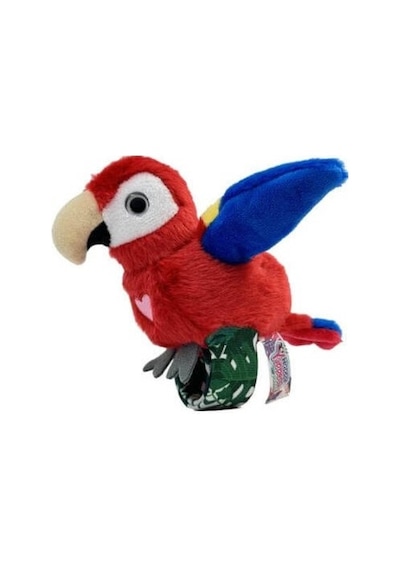Red Parrot Temalı Eğlenceli Slap Bant Oyuncak 001 - Beyaz