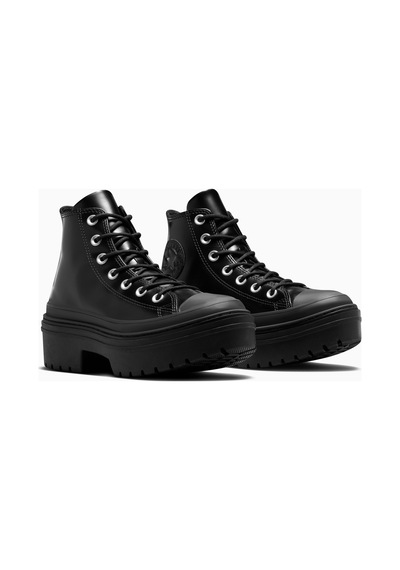 Converse Chuck Taylor All Star Lugged Heel Unisex Siyah Deri Platform Bot