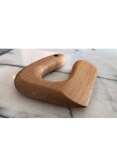 Montessorı Emniyetli Çocuk Doğrama Bıçağı Kayın Ahşap