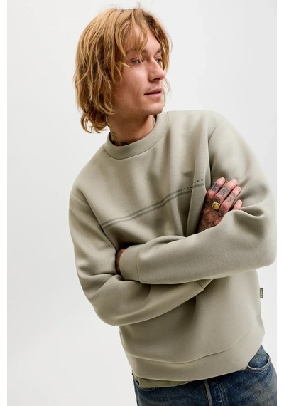 Jack & Jones Jcofusion Erkek Sweatshirt Bej