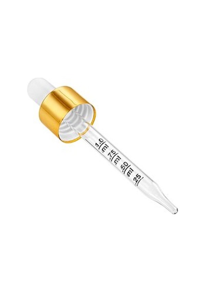 Cam Dereceli Metal Gold Kapak 18 Mm 30 Ml Şişe Uyumlu