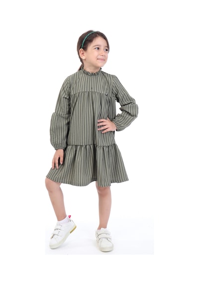 Toontoy Kız Çocuk Elbise Haki