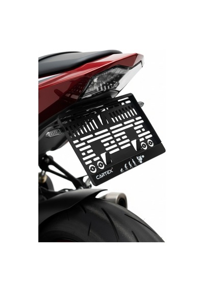 Evrim Pleksi Motor Plaka Çerçevesi 1 Adet Esnek Plakalık Motor Plakalık