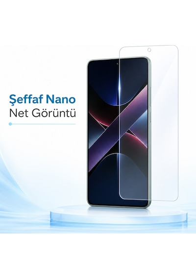 Poco X7 Pro Ekran Koruyucu Nano Şeffaf Esnek 9h Sertlik