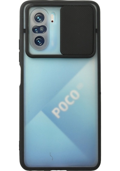 Poco F3 Kılıf Palm Buzlu Kamera Sürgülü Silikon - Siyah Bzsxx00 1