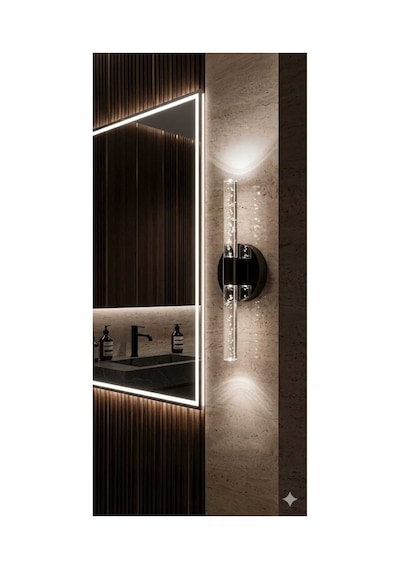 Bubbleflux Small 31 Cm Modern Tasarım Led Aplik - Duvar Lambası - Antrasit Gri - Elektrikli - Beyaz Led Antrasit Elektrikli