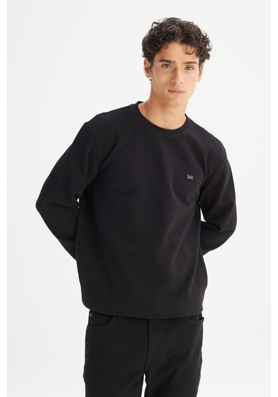 Lee Erkek Regular Fit Bisiklet Yaka Baskılı Siyah Sweatshirt-l2520308 Siyah