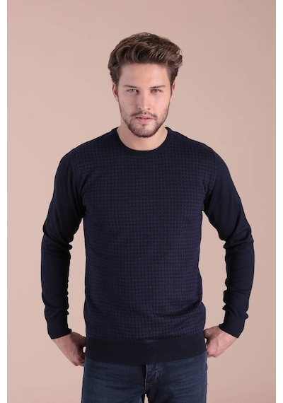 Ferraro Bisiklet Yaka Superfine Yün Kazak - Lacivert Lacivert (490433348) Lacivert