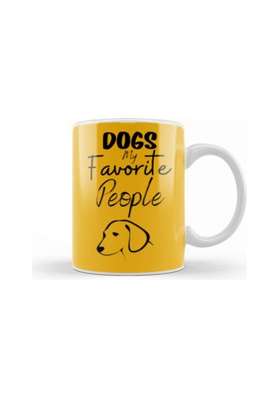 Funny Dog Lover Gift For Men Kupa Bardak Porselen No11829 Karışık