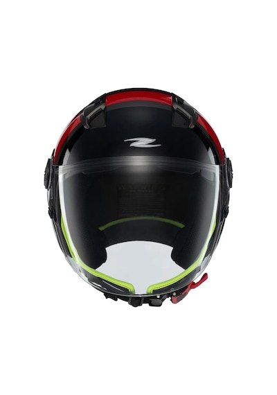 Zeus Kask Zs-213 Ax5 Black Red Grey Siyah