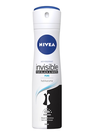3 Adet Nivea Deodorant Invisible Black&white Pure 150 Ml