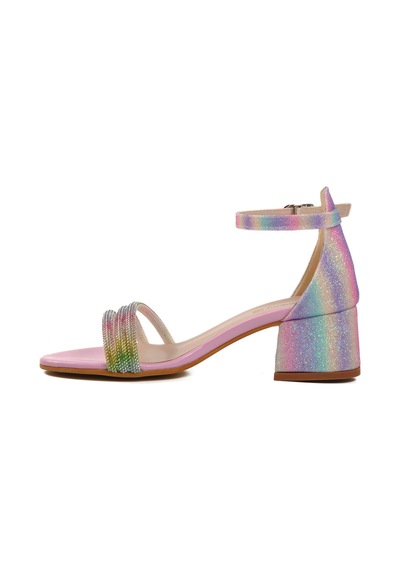 Ayakmod Pembe Taş İşlemeli Kız Çocuk Sandalet 254 Ry 6504 F Pembe