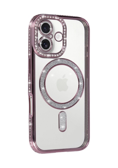 Apple, Uyumlu iPhone 17 Joke Simli Magneticsafe Kılıf Pembe