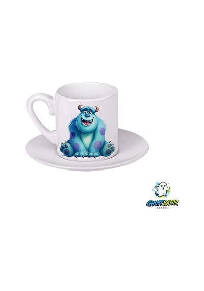 Monsters Sulley Türk Kahvesi Fincanı 0152 Beyaz