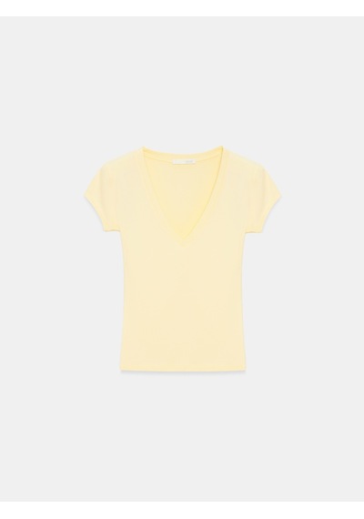 DİLVİN 32799 V Yaka Top-açık Sarı