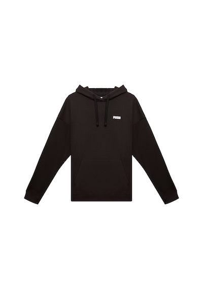 Puma Essentıals Small Logo Kadın Geniş Kesim Kapüşonlu Sweatshırt 688321 01 Siyah