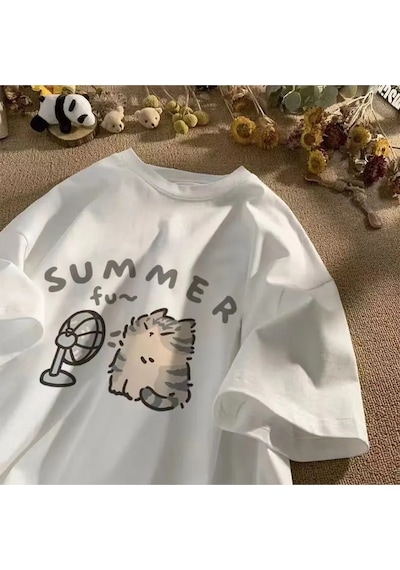 Noıssey Urban Pop Graphic Kadın Tişört Koleksiyonukod 5105 Beyaz