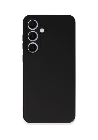 Samsung Galaxy Uyumlu - S24 Fe Kılıf Nano İçi Kadife Silikon - Siyah
