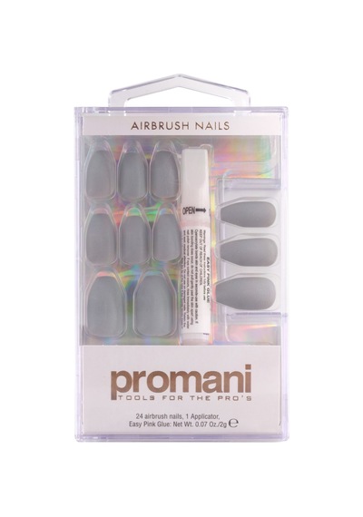 Promani Mat Antrasit Gri Takma Tırnak Kiti Pr-5673