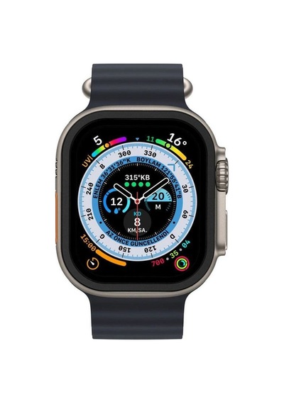 Apple Watch Uyumlu Ultra 49mm Alüminyum Kasa Cam Ekran Koruyucu