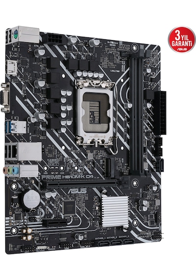 Asus Prıme H610m-k D4 Argb Ddr4 3200mhz Matx